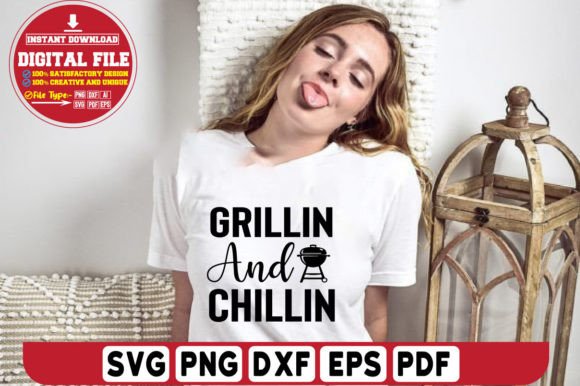 Download Grillin and Chillin Svg Cut File Design - Grillin and chillin svg Collection