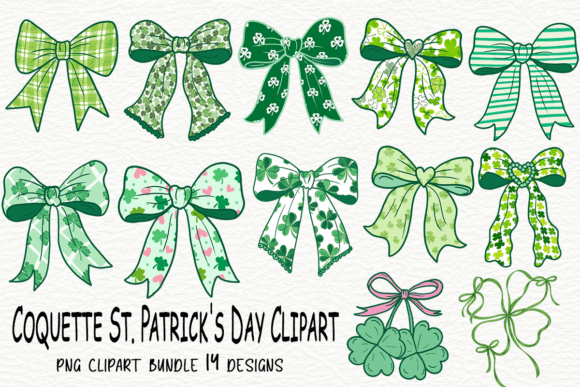 Download Coquette St Patrick’s Day Clipart Bundle - Premium Resources