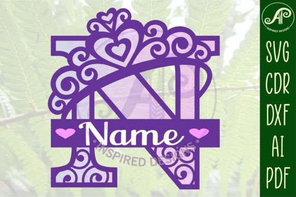 Download Crown Monogram Letter Name Sign SVG File - Premium Resources