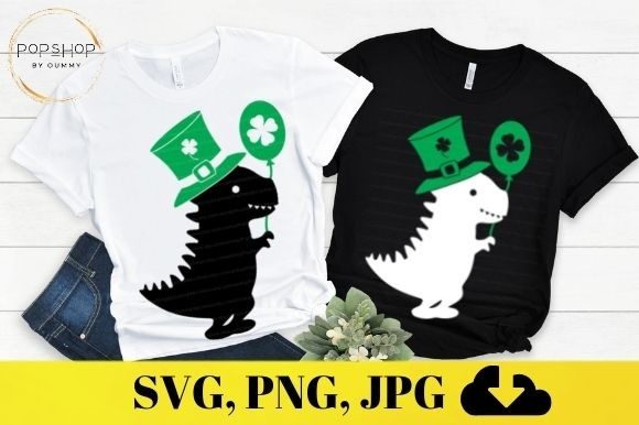 Download Dinosaur St Patrick's Day | Kids Shirt - St patrick's day Collection